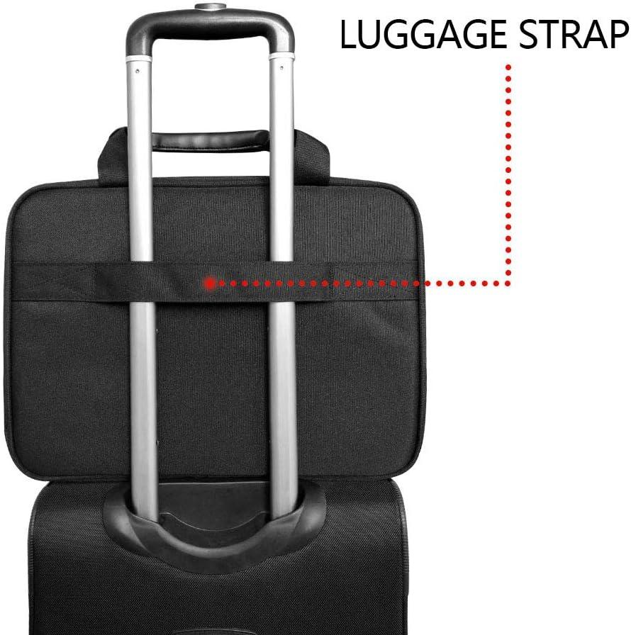 imageKROSER Laptop Bag 173 Inch Premium Laptop Briefcase Expandable Water Repellent Laptop Shoulder Messenger Bag Durable Computer Case for BusinessTravelMenWomen BlackRedBlackRed