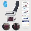KROSER Carry On Underseat Multi-functional, 16-inch Underseater Lightweight Overnight Suitcase for Women, Haze Blue(Burgundy)