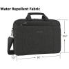 KROSER Laptop Bag 15.6 Inch Briefcase Shoulder Bag Water Repellent Laptop Bag Bussiness Carrying Handbag(Black)