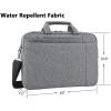 KROSER Laptop Bag 15.6 Inch Briefcase Shoulder Bag Water Repellent Laptop Bag Bussiness Carrying Handbag(Grey)
