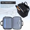 KROSER Laptop Bag 15.6 Inch Briefcase Shoulder Bag Water Repellent Laptop Bag Bussiness Carrying Handbag(Qulited Black)