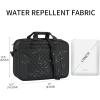 KROSER Laptop Bag 15.6 Inch Briefcase Shoulder Bag Water Repellent Laptop Bag Bussiness Carrying Handbag(Qulited Black)