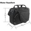 KROSER Laptop Bag 17.3 Inch Premium Laptop Briefcase, Expandable Water Repellent Laptop Shoulder Messenger Bag Durable Computer Case for Business/Travel/Men/Women (Black/Red)(Black/Blue)