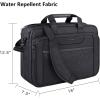 KROSER Laptop Bag Expandable Laptop Briefcase Fits Up to 17.3 Inch Laptop Water-Repellent Shoulder Messenger Bag Computer Bag for Travel/Business/Men/Women-Black(Fits up to 17.3 Inch Laptop)