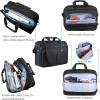KROSER Laptop Bag Expandable Lightweight Briefcase for 17.3″ Laptop Premium Business Work Bag Water-Repellent Messenger Bag with RFID Pockets for Travel/Women/Men-Black(Black-17.3)