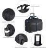 KROSER Rolling Laptop Bag Premium Rolling Briefcase Fits Up to 17.3 Inch Laptop Overnight Computer Bag with RFID Pockets for Travel/Business/Men/Women-Black
