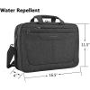 KROSER TSA Friendly Laptop Bag 15.6 inch Briefcase Check Point Friendly Laptop Messenger Bag Water Repellent Computer Case with RFID Pockets for College/Business/Women/Men-Charcoal Black