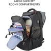 KROSER Travel Laptop Backpack 17.3 Inch XL Computer Backpack with Hard Shell Saferoom RFID Pockets Water-Repellent Business College Daypack Stylish Bag for Men/Women-Black(Black-17.3)