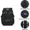 KROSER Travel Laptop Backpack 17.3 Inch XL Computer Backpack with Hard Shell Saferoom RFID Pockets Water-Repellent Business College Daypack Stylish Bag for Men/Women-Black(Black/Haze Blue-17.3)