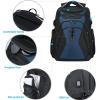 KROSER Travel Laptop Backpack 17.3 Inch XL Computer Backpack with Hard Shell Saferoom RFID Pockets Water-Repellent Business College Daypack Stylish Bag for Men/Women-Black(Black/Haze Blue-18.4)
