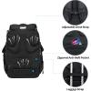 KROSER Travel Laptop Backpack 17.3 Inch XL Computer Backpack with Hard Shell Saferoom RFID Pockets Water-Repellent Business College Daypack Stylish Bag for Men/Women-Black(Black/Grey-18.4)