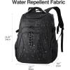 KROSER Travel Laptop Backpack 17.3 Inch XL Computer Backpack with Hard Shell Saferoom RFID Pockets Water-Repellent Business College Daypack Stylish Bag for Men/Women-Black(Black-18.4)