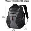 KROSER Travel Laptop Backpack 17.3 Inch XL Computer Backpack with Hard Shell Saferoom RFID Pockets Water-Repellent Business College Daypack Stylish Bag for Men/Women-Black(Black/Grey-17.3)