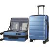 KROSER Carry On Luggage with Spinner Wheels & Built-in TSA Lock, Expandable Top Opening Hard Shell Suitcase Large Capacity Durable Rolling Luggage with USB Port, Carry-On 20-Inch, Light Blue(Light Blue)
