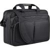 KROSER Laptop Bag Expandable Lightweight Briefcase for 17.3″ Laptop Premium Business Work Bag Water-Repellent Messenger Bag with RFID Pockets for Travel/Women/Men-Black(Black-17.3)