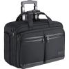 KROSER Rolling Laptop Bag Premium Rolling Briefcase Fits Up to 17.3 Inch Laptop Overnight Computer Bag with RFID Pockets for Travel/Business/Men/Women-Black