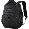 KROSER Travel Laptop Backpack 17.3 Inch XL Computer Backpack with Hard Shell Saferoom RFID Pockets Water-Repellent Business College Daypack Stylish Bag for Men/Women-Black(Black-18.4)