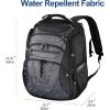 KROSER Friendly Travel Laptop Backpack 17.3 inch XXXL Gaming Backpack Water-Repellent College Daypack Business Backpack with RFID Pockets & USB Port for Men/Women-Black/Red(Black/Grey-18.4)