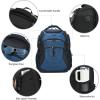 KROSER Friendly Travel Laptop Backpack 17.3 inch XXXL Gaming Backpack Water-Repellent College Daypack Business Backpack with RFID Pockets & USB Port for Men/Women-Black/Red(Black/Haze Blue-18.4)
