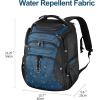 KROSER Friendly Travel Laptop Backpack 17.3 inch XXXL Gaming Backpack Water-Repellent College Daypack Business Backpack with RFID Pockets & USB Port for Men/Women-Black/Red(Black/Haze Blue-18.4)