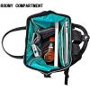 KROSER Laptop Backpack 17″ Stylish Backpack Water Repellent College Casual Daypack with USB Port Travel Business Work Bag for Men/Women-Quilted | Water Repellent, College, Casual Daypack, USB Port, Travel, Business(Black)