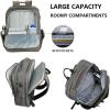KROSER Laptop Backpack Large Computer Backpack Fits up to 17.3 Inch Laptop with USB Charging Port Water-Repellent Travel Backpack Casual Daypack for Business/College/Women/Men-Charcoal Black(A-grey-17.3″)