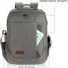 KROSER Laptop Backpack Large Computer Backpack Fits up to 17.3 Inch Laptop with USB Charging Port Water-Repellent Travel Backpack Casual Daypack for Business/College/Women/Men-Charcoal Black(A-grey-17.3″)