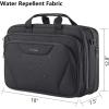 KROSER Laptop Bag Premium Laptop Briefcase Fits Up to 17.3 Inch Laptop Expandable Water-Repellent Shoulder Messenger Bag Computer Bag for Travel/Business/Men/Women-Black