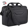KROSER Laptop Bag Premium Laptop Briefcase Fits Up to 17.3 Inch Laptop Expandable Water-Repellent Shoulder Messenger Bag Computer Bag for Travel/Business/Men/Women-Black