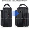 KROSER Laptop Bag Premium Laptop Briefcase Fits Up to 17.3 Inch Laptop Expandable Water-Repellent Shoulder Messenger Bag Computer Bag with RFID Pockets for Travel/Business/Men/Women-Black