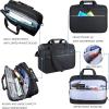 KROSER Laptop Bag Premium Laptop Briefcase Fits Up to 17.3 Inch Laptop Expandable Water-Repellent Shoulder Messenger Bag Computer Bag with RFID Pockets for Travel/Business/Men/Women-Black