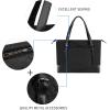 KROSER Laptop Tote Bag 15.6 Inch with USB Port, Large Work Tote Bag Computer Shoulder Bag for Women, Laptop Case for Office Business Travel(Quilted)(Qulited Black)