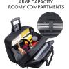 KROSER Rolling Laptop Bag Premium Wheeled Briefcase Fits Up to 17.3 Inch Laptop Overnight Roller Case Computer Bag with RFID Pockets for Travel/Business/Men/Women-Black