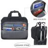KROSER Rolling Laptop Bag Premium Wheeled Briefcase Fits Up to 17.3 Inch Laptop Overnight Roller Case Computer Bag with RFID Pockets for Travel/Business/Men/Women-Black