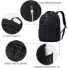 KROSER Travel Laptop Backpack 17 Inch Large Computer Backpack Water-Repellent Daypack with USB Charging Port RFID Pockets for Work/Business/College/Men/Women(Quilted)(Quilted Black)