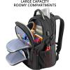 KROSER Travel Laptop Backpack 18.4 inch XXXL Computer Backpack Stylish College Backpack with RFID Pockets USB Charging Port REFLECTIVE STRIPS Water-Repellent Daypack for Business/Men(17.3 inch)