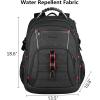 KROSER Travel Laptop Backpack 18.4 inch XXXL Computer Backpack Stylish College Backpack with RFID Pockets USB Charging Port REFLECTIVE STRIPS Water-Repellent Daypack for Business/Men(17.3 inch)