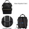 KROSER Laptop Backpack 17″ Stylish Backpack Water Repellent College Casual Daypack with USB Port Travel Business Work Bag for Men/Women-Beige/Haze Blue(Black)