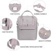 KROSER Laptop Backpack 17″ Stylish Backpack Water Repellent College Casual Daypack with USB Port Travel Business Work Bag for Men/Women-Beige/Haze Blue(Quilted Dusty Pink)