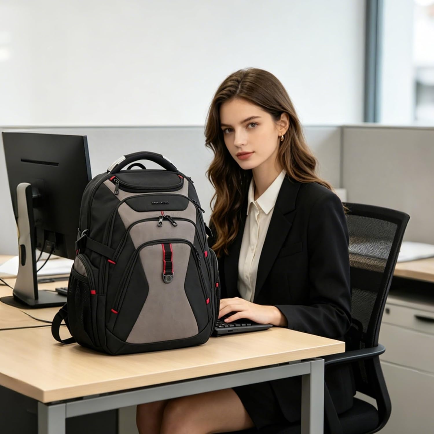 image:imageKROSER Laptop Backpack 184 Inch Computer Backpack for MenWomenCollege Travel with Hard Shell Saferoom RFID Pockets WaterRepellent Business Daypack Stylish Bag Women Black Army Green XXXLBlackLight Browm173