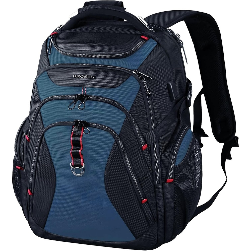 image:imageKROSER Laptop Backpack 184 Inch Computer Backpack for MenWomenCollege Travel with Hard Shell Saferoom RFID Pockets WaterRepellent Business Daypack Stylish Bag Women Black Army Green XXXLBlackHaze Blue173