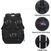 KROSER Laptop Backpack 18.4 Inch Computer Backpack for Men/Women/College | Travel with Hard Shell Saferoom RFID Pockets Water-Repellent Business Daypack Stylish Bag Women Black Army Green XXXL(Black-18.4)