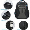KROSER Laptop Backpack 18.4 Inch Computer Backpack for Men/Women/College | Travel with Hard Shell Saferoom RFID Pockets Water-Repellent Business Daypack Stylish Bag Women Black Army Green XXXL(Black/Army Green-18.4)