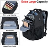 KROSER Laptop Backpack 18.4 Inch Computer Backpack for Men/Women/College | Travel with Hard Shell Saferoom RFID Pockets Water-Repellent Business Daypack Stylish Bag Women Black Army Green XXXL(Black-18.4)