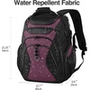 KROSER Laptop Backpack 18.4 Inch Computer Backpack for Men/Women/College | Travel with Hard Shell Saferoom RFID Pockets Water-Repellent Business Daypack Stylish Bag Women Black Army Green XXXL(Black/Burgundy-18.4)