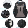 KROSER Laptop Backpack 18.4 Inch Computer Backpack for Men/Women/College | Travel with Hard Shell Saferoom RFID Pockets Water-Repellent Business Daypack Stylish Bag Women Black Army Green XXXL(Black/Light Browm-18.4)