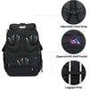 KROSER Laptop Backpack 18.4 Inch Computer Backpack for Men/Women/College | Travel with Hard Shell Saferoom RFID Pockets Water-Repellent Business Daypack Stylish Bag Women Black Army Green XXXL(Black/Light Browm-17.3)