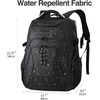 KROSER Laptop Backpack 18.4 Inch Computer Backpack for Men/Women/College | Travel with Hard Shell Saferoom RFID Pockets Water-Repellent Business Daypack Stylish Bag Women Black Army Green XXXL(Black-18.4)