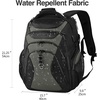 KROSER Laptop Backpack 18.4 Inch Computer Backpack for Men/Women/College | Travel with Hard Shell Saferoom RFID Pockets Water-Repellent Business Daypack Stylish Bag Women Black Army Green XXXL(Black/Army Green-18.4)