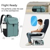 KROSER Travel Backpack for men, Laptop Carry On Backpack Flight Approved | 17.3 inch Laptop , Computer Bag Casual Daypack for Weekender Business Hiking, Can accommodate basketball-Desert(Green-17.3)